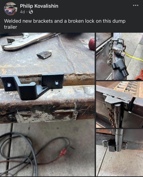 Fixed these locks / laches on this dump trailer